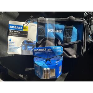 Kobalt Tool Bag and Safety Glasses Combo - New with Tags